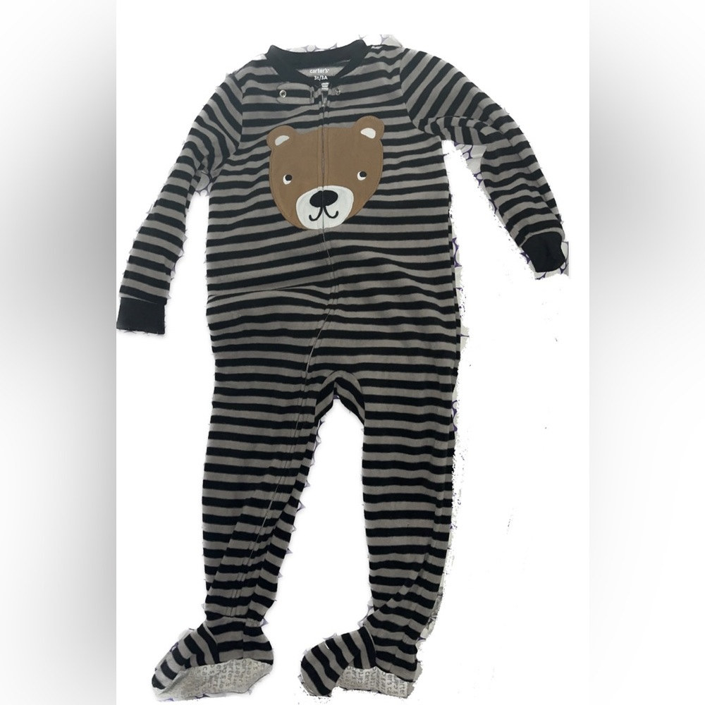 Carters Fleece footies 12m, 24m and 3t